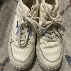 MonnaLisa Kids Cream High-Top Sneakers